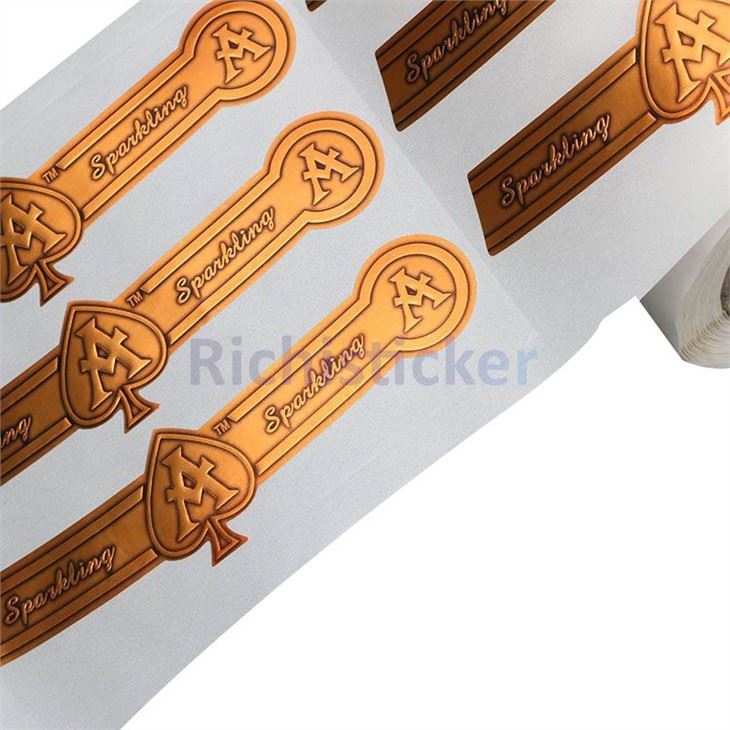 Metallic Foil Sticker For Wine Bottle